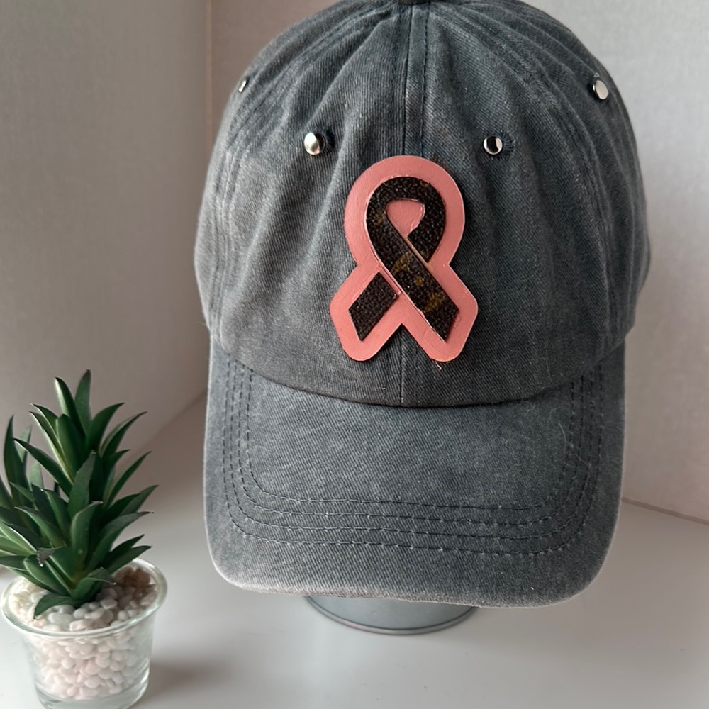 Custom 100%Cotton Ball Cap  
Authentic Louis Vuitton Monogram Canvas
